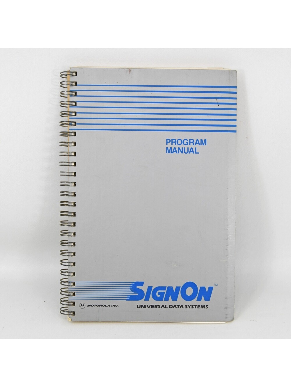 Vintage 1980s Universal Data Systems Motorola Fastalk SignOn Program Manual